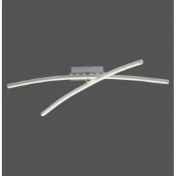 Leuchten Direkt ALINA Deckenleuchte LED Stahl gebürstet, 2-flammig, Fernbedienung, Farbwechsler -Bürolampen Verkäufe leuchten direkt alina deckenleuchte 11255 55 13