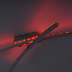 Leuchten Direkt ALINA Deckenleuchte LED Stahl gebürstet, 2-flammig, Fernbedienung, Farbwechsler -Bürolampen Verkäufe leuchten direkt alina deckenleuchte 11255 55 5