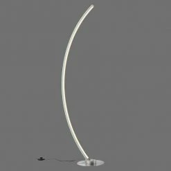 Leuchten Direkt ALINA Stehleuchte LED Stahl gebürstet, 1-flammig, Fernbedienung, Farbwechsler -Bürolampen Verkäufe leuchten direkt alina stehleuchte 11254 55 14