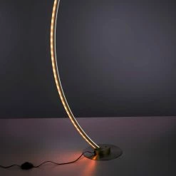 Leuchten Direkt ALINA Stehleuchte LED Stahl gebürstet, 1-flammig, Fernbedienung, Farbwechsler -Bürolampen Verkäufe leuchten direkt alina stehleuchte 11254 55 6