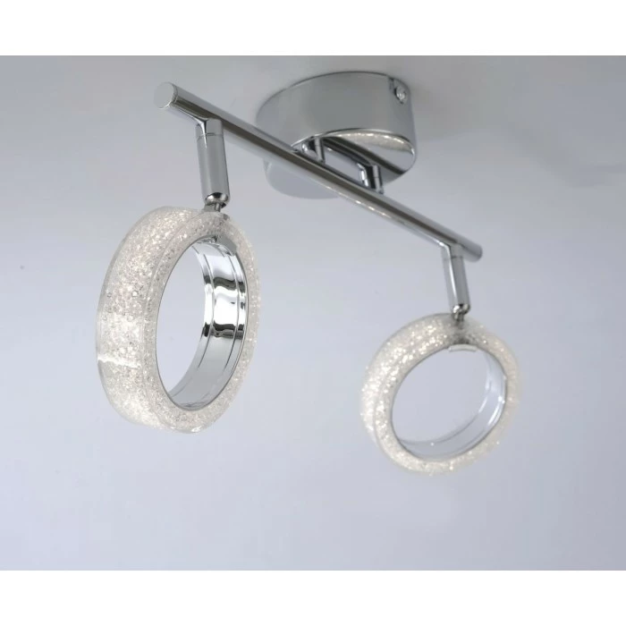 Leuchten Direkt ANGELO Deckenleuchte LED Chrom, 2-flammig 2 Leuchten Direkt ANGELO Deckenleuchte LED Chrom, 2-flammig – Bild 2