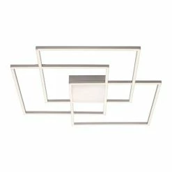 Leuchten Direkt ASMIN Deckenleuchte LED Stahl gebürstet, 3-flammig, Fernbedienung -Bürolampen Verkäufe leuchten direkt asmin deckenleuchte 14713 55 7