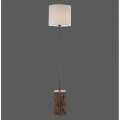 Leuchten Direkt BARK Stehleuchte Schwarz, Naturfarben, 1-flammig -Bürolampen Verkäufe leuchten direkt bark stehleuchte 11234 79 3