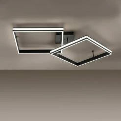 Leuchten Direkt ELIS Deckenleuchte LED Schwarz, 2-flammig, Fernbedienung -Bürolampen Verkäufe leuchten direkt elis deckenleuchte 14700 18 5