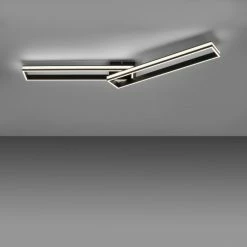 Leuchten Direkt ELIS Deckenleuchte LED Schwarz, 2-flammig, Fernbedienung -Bürolampen Verkäufe leuchten direkt elis deckenleuchte 14701 18 7