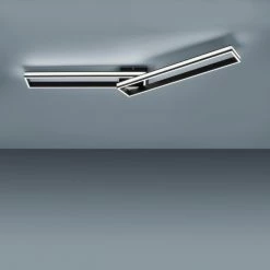 Leuchten Direkt ELIS Deckenleuchte LED Schwarz, 2-flammig, Fernbedienung -Bürolampen Verkäufe leuchten direkt elis deckenleuchte 14701 18 8