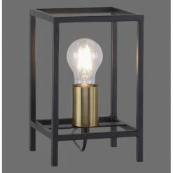 Leuchten Direkt FABIO Tischleuchte Messing, Schwarz, 1-flammig -Bürolampen Verkäufe leuchten direkt fabio tischleuchte 15812 60 5