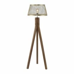 Leuchten Direkt FREDERIK Stehleuchte Holz dunkel, 1-flammig -Bürolampen Verkäufe leuchten direkt frederik stehleuchte 11424 60 4