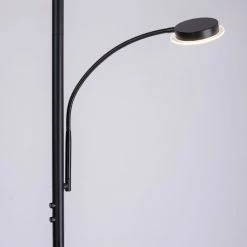 Leuchten Direkt HANS Stehleuchte LED Schwarz, 2-flammig -Bürolampen Verkäufe leuchten direkt hans stehleuchte 11709 18 5