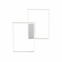 Leuchten Direkt IVEN Deckenleuchte LED Edelstahl, 2-flammig, Fernbedienung -Bürolampen Verkäufe leuchten direkt iven deckenleuchte 14017 55 3