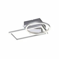 Leuchten Direkt IVEN Deckenleuchte LED Stahl gebürstet, 1-flammig -Bürolampen Verkäufe leuchten direkt iven deckenleuchte 14031 55 3