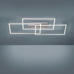 Leuchten Direkt IVEN Deckenleuchte LED Nickel-Matt, 3-flammig, Fernbedienung -Bürolampen Verkäufe leuchten direkt iven deckenleuchte 14150 55 7