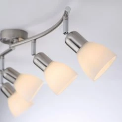 Leuchten Direkt KARO Deckenleuchte Stahl gebürstet, 4-flammig -Bürolampen Verkäufe leuchten direkt karo deckenleuchte 11954 55 2