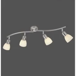 Leuchten Direkt KARO Deckenleuchte Stahl gebürstet, 4-flammig -Bürolampen Verkäufe leuchten direkt karo deckenleuchte 11954 55 5