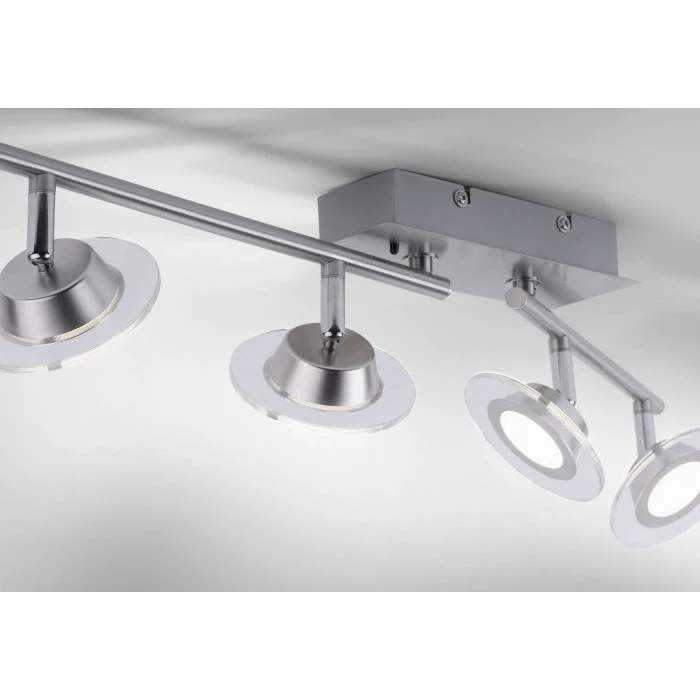 Leuchten Direkt LOLA-MIKE Deckenleuchte LED Edelstahl, 4-flammig, Fernbedienung, Farbwechsler 6 Leuchten Direkt LOLA-MIKE Deckenleuchte LED Edelstahl, 4-flammig, Fernbedienung, Farbwechsler – Bild 6