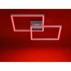 Leuchten Direkt Ls-MAXI Deckenleuchte LED Edelstahl, 2-flammig, Fernbedienung, Farbwechsler -Bürolampen Verkäufe leuchten direkt ls maxi deckenleuchte 16429 55 11