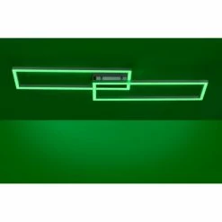 Leuchten Direkt Ls-MAXI Deckenleuchte LED Edelstahl, 1-flammig, Fernbedienung, Farbwechsler -Bürolampen Verkäufe leuchten direkt ls maxi deckenleuchte 16430 55 7