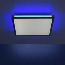 Leuchten Direkt MARIO Deckenleuchte LED Schwarz, 1-flammig, Fernbedienung, Farbwechsler -Bürolampen Verkäufe leuchten direkt mario deckenleuchte 11621 18 10