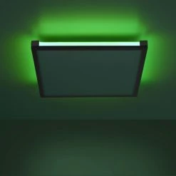 Leuchten Direkt MARIO Deckenleuchte LED Schwarz, 1-flammig, Fernbedienung, Farbwechsler -Bürolampen Verkäufe leuchten direkt mario deckenleuchte 11621 18 9