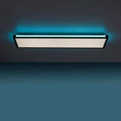 Leuchten Direkt MARIO Deckenleuchte LED Schwarz, 1-flammig, Fernbedienung, Farbwechsler -Bürolampen Verkäufe leuchten direkt mario deckenleuchte 11622 18 9