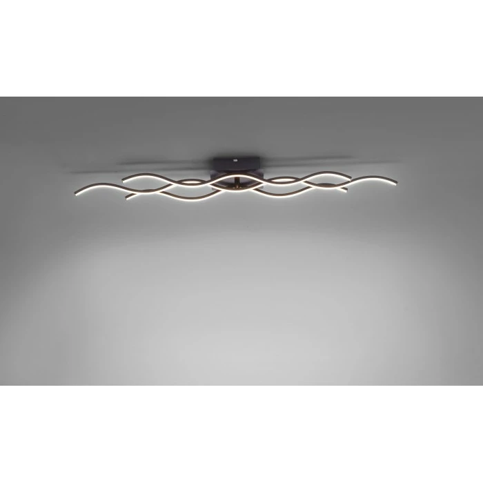 Leuchten Direkt Wave Deckenleuchte LED Schwarz, 3-flammig 1 Leuchten Direkt Wave Deckenleuchte LED Schwarz, 3-flammig