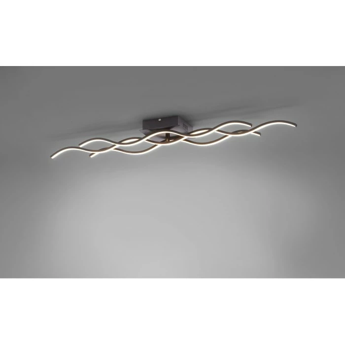 Leuchten Direkt Wave Deckenleuchte LED Schwarz, 3-flammig 2 Leuchten Direkt Wave Deckenleuchte LED Schwarz, 3-flammig – Bild 2