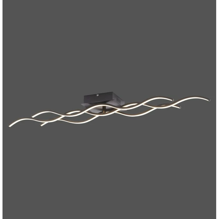 Leuchten Direkt Wave Deckenleuchte LED Schwarz, 3-flammig 3 Leuchten Direkt Wave Deckenleuchte LED Schwarz, 3-flammig – Bild 3