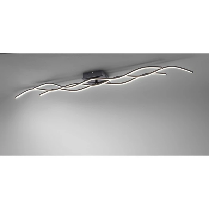 Leuchten Direkt WAVE Deckenleuchte LED Schwarz, 3-flammig 2 Leuchten Direkt WAVE Deckenleuchte LED Schwarz, 3-flammig – Bild 2