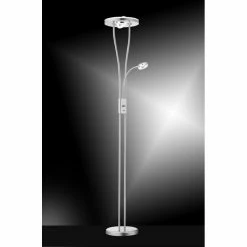 Leuchten Direkt Leuchtendirekt HELIA Stehlampe LED Edelstahl, 4-flammig