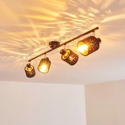 Hofstein Liared Deckenleuchte Schwarz, 4-flammig -Bürolampen Verkäufe liared deckenleuchte h3161753 do1 19