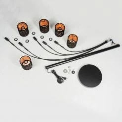 Hofstein Liared Stehleuchte Schwarz, 5-flammig -Bürolampen Verkäufe liared stehleuchte h3388006 4