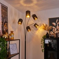 Hofstein Liared Stehleuchte Schwarz, 5-flammig -Bürolampen Verkäufe liared stehleuchte h3388006 6