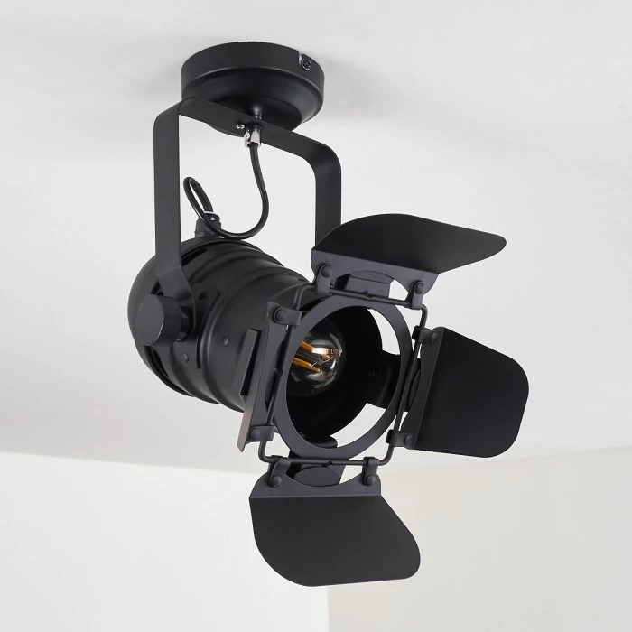 Hofstein Lichinga Deckenleuchte Schwarz, 1-flammig 16 Hofstein Lichinga Deckenleuchte Schwarz, 1-flammig – Bild 16