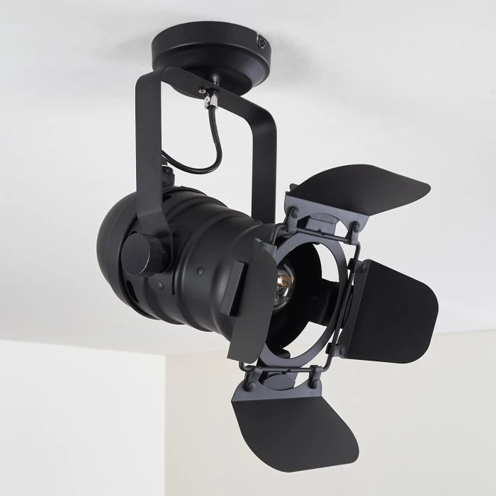 Hofstein Lichinga Deckenleuchte Schwarz, 1-flammig 19 Hofstein Lichinga Deckenleuchte Schwarz, 1-flammig – Bild 19