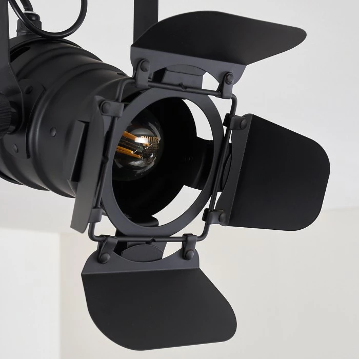 Hofstein Lichinga Deckenleuchte Schwarz, 1-flammig 9 Hofstein Lichinga Deckenleuchte Schwarz, 1-flammig – Bild 9