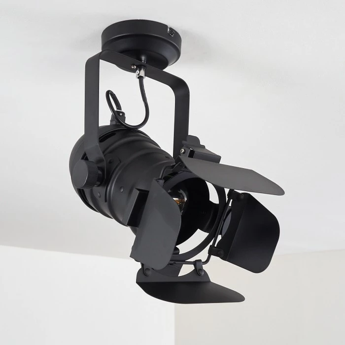 Hofstein Lichinga Deckenleuchte Schwarz, 1-flammig 10 Hofstein Lichinga Deckenleuchte Schwarz, 1-flammig – Bild 10