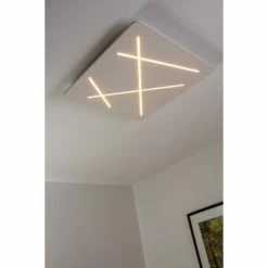 Linea Light Next Deckenleuchte LED Weiß, 1-flammig -Bürolampen Verkäufe linea light next deckenleuchte 7441 5