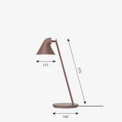Louis Poulsen NJP Mini Tischleuchte LED Braun, 1-flammig -Bürolampen Verkäufe louis poulsen njp mini tischleuchte 5744168151 1