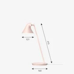 Louis Poulsen NJP Mini Tischleuchte LED Rosa, 1-flammig -Bürolampen Verkäufe louis poulsen njp mini tischleuchte 5744168164 2