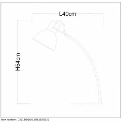 Lucide CURF Tischlampe Weiß, 1-flammig 5 Lucide CURF Tischlampe Weiß, 1-flammig -Bürolampen Verkäufe lucide curf tischlampe 03613 01 31 2
