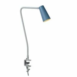 Lucide DRISS Klemmleuchte Grau, 1-flammig -Bürolampen Verkäufe lucide driss klemmleuchte 05536 01 35 3