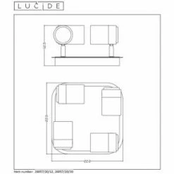 Lucide LENNERT Deckenleuchte LED Chrom, 4-flammig 7 Lucide LENNERT Deckenleuchte LED Chrom, 4-flammig -Bürolampen Verkäufe lucide lennert deckenleuchte 26957 20 12 3
