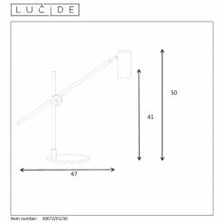 Lucide PHILINE Schreibtischlampe Schwarz, 1-flammig -Bürolampen Verkäufe lucide philine schreibtischlampe 30672 01 30 9
