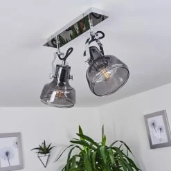 Hofstein Lulea Deckenleuchte Chrom, 2-flammig -Bürolampen Verkäufe lulea deckenleuchte h3346617 1