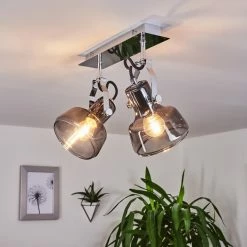 Hofstein Lulea Deckenleuchte Chrom, 2-flammig -Bürolampen Verkäufe lulea deckenleuchte h3346617 10