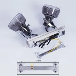 Hofstein Lulea Deckenleuchte Chrom, 2-flammig -Bürolampen Verkäufe lulea deckenleuchte h3346617 4