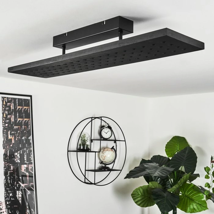 Hofstein Luturula Deckenleuchte LED Schwarz, 1-flammig 12 Hofstein Luturula Deckenleuchte LED Schwarz, 1-flammig – Bild 12