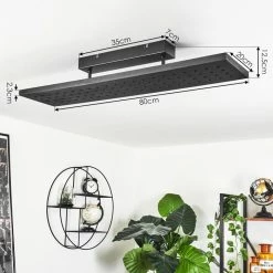 Hofstein Luturula Deckenleuchte LED Schwarz, 1-flammig 15 Hofstein Luturula Deckenleuchte LED Schwarz, 1-flammig -Bürolampen Verkäufe luturula deckenleuchte h3437322 3