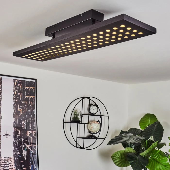 Hofstein Luturula Deckenleuchte LED Schwarz, 1-flammig 7 Hofstein Luturula Deckenleuchte LED Schwarz, 1-flammig – Bild 7