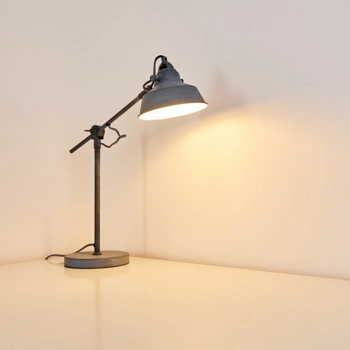 Hofstein Luven Tischleuchte Grau, 1-flammig 10 Hofstein Luven Tischleuchte Grau, 1-flammig – Bild 10